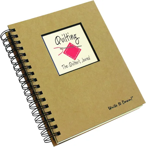 Miniatura 3 de Write it Down Series by Journals Unlimited, Guided Journal, Quilting, The Quilters Journal, tamaño completo 7.5 x 9 pulgadas, tapa dura de Kraft