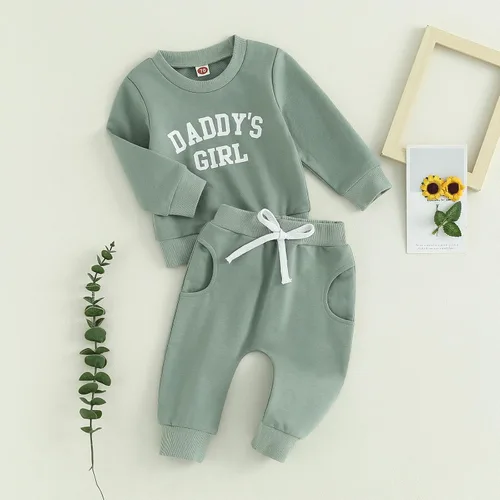 Miniatura 12 de FYBITBO 2 piezas de ropa de otoño e invierno para bebé niña, sudadera con capucha y pantalones de camuflaje, conjuntos de ropa