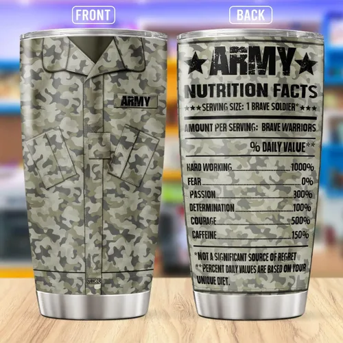 Miniatura 2 de CUBICER Vaso de café de viaje del ejército con tapa aislada, taza patriótica de acero inoxidable de 20 onzas, regalos para papá jubilado, mujeres