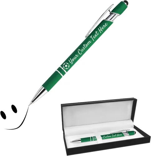 Miniatura 12 de Bolígrafos personalizados con lápiz capacitivo, bolígrafos grabados personalizados, impresos con tu logotipo o mensaje para Navidad, graduación