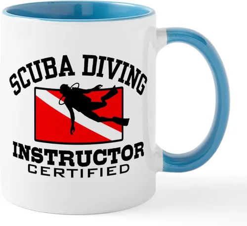 Miniatura 24 de CafePress Scuba Flag Diver Taza de café de cerámica de 11 oz (11.0 fl oz)
