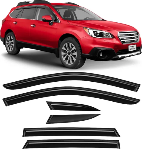 Miniatura 9 de Voron Glass - Protectores de lluvia adhesivos extra duraderos para Honda Civic 2022-2026 Sedan, deflectores de ventana, viseras de ventilación, 6