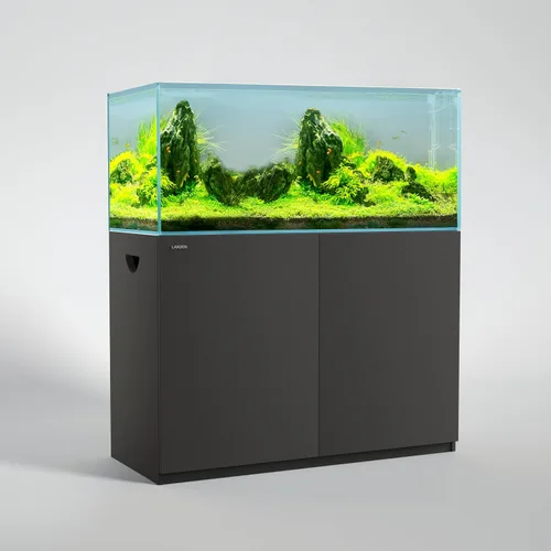 Miniatura 16 de Landen Soporte de madera para acuario y gabinete para tanque de hasta 20 galones, soporte de tanque de agua salada y reptil de peces, alfombrilla