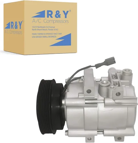 RYC Compresor de aire acondicionado automotriz EG185 (se adapta a Hyundai Sonata 2.5L, 2.7L 1999, 2000, 2001, 2002, 2003, 2004, 2005; compatible con