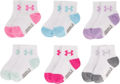 Miniatura 5 de Under Armour Girls' Multi Pack Quarter Sock
