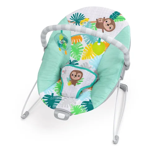 Miniatura 10 de Bright Starts Silla Mecedora para Bebé con Vibraciones Relajantes - Asiento para Bebés - Desmontable - Barra de Juguetes, Pies Antideslizantes, 0-6