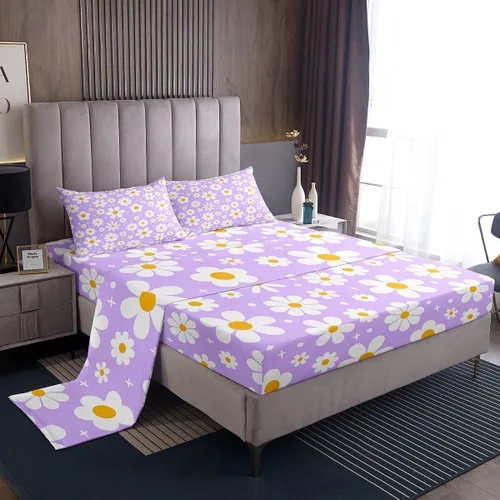 Miniatura 18 de Juego de sábanas con temática de camping feliz, juego de ropa de cama de viaje para niños, niñas, niños, adolescentes, decoración de dormitorio