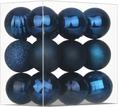 Miniatura 35 de Bolas de Navidad Grandes de 3.2" en Azul Bebé - Adornos para Árbol de Navidad, Bolas Colgantes Inastillables para Cumpleaños, Halloween, Boda