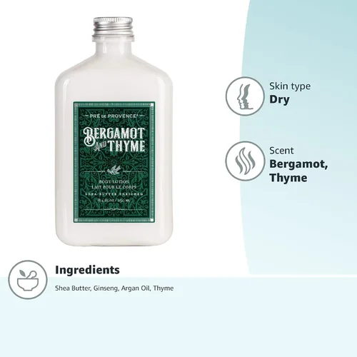 Miniatura 10 de Pre de Provence Bergamot & Thyme - Colección de fragancias para hombre, loción corporal, 8.5 fl oz