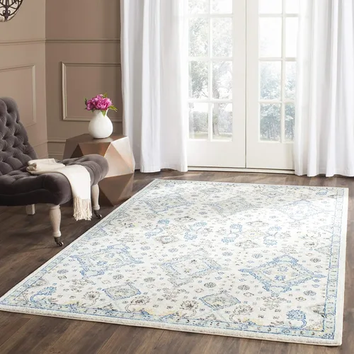 Miniatura 11 de SAFAVIEH Evoke Collection EVK224G - Alfombra decorativa bohemia y oriental que no desprende pelusa, para sala de estar y dormitorio, 2 pies 2