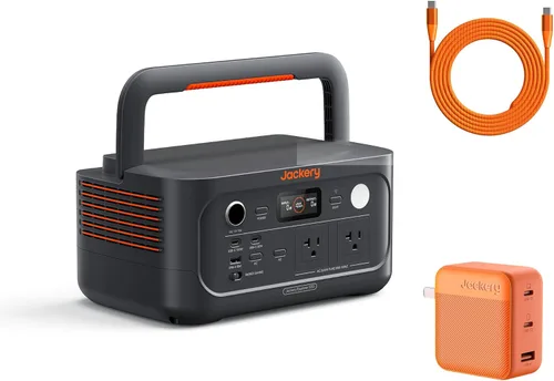 Miniatura 10 de Jackery Explorer 500 v2 Estación de Energía Portátil, Batería LiFePO4 de 512Wh, 500W AC/1000W Pico, Generador Solar para Acampada, Exteriores