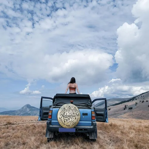 Miniatura 5 de Adventure RV Cubierta de Neumático de Repuesto Adecuada para RV Camión SUV Remolques Camper Vehículo Todo Terreno Cubierta de Neumático Elástica