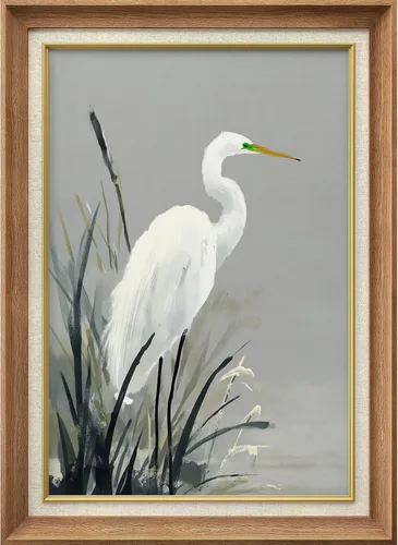 Miniatura 91 de MUDECOR Lienzo enmarcado prémium para pared, pinos nevados en bosque de invierno, ilustraciones modernas, arte contemporáneo, escénico, divertido