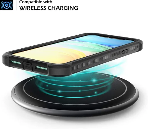 Miniatura 6 de Dexnor Funda para iPhone 11 con protector de pantalla, transparente, resistente 360, protección de cuerpo completo, a prueba de golpes, parte