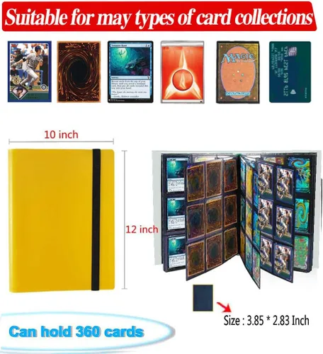 Miniatura 3 de Carpeta de 9 bolsillos para tarjetas de intercambio, álbum de colección con fundas, protección para tarjetas de intercambio - 20 páginas - Capacidad