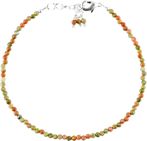 Miniatura 41 de Gempires - Pulseras de cuentas de piedras preciosas hechas a mano, ligeras, de cristal, para uso diario, hipoalergénicas, de 8 pulgadas, chapadas