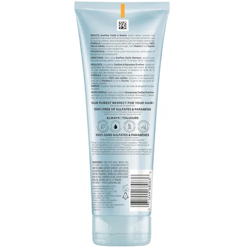 Miniatura 9 de L'Oreal Paris Acondicionador Restore sin sulfato con antioxidantes, acondicionador hidratante para exposición al agua dura y acumulación de peinado