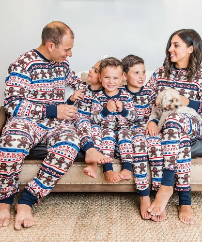 Miniatura 3 de Lazy One - Pijamas navideñas a juego con solapa trasera; para perros, bebés, niños, adolescentes y adultos