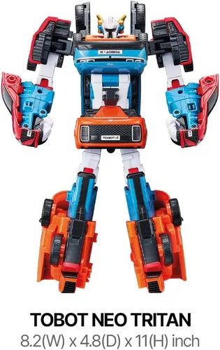 Miniatura 6 de Nuevo TOBOT, TOBOT NEO TRITAN, Vehículo coleccionable transformable de Youngtoys en robot, juguetes de personajes de animación de héroes para niños