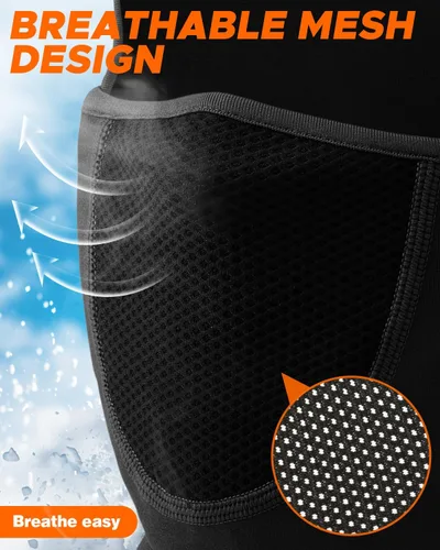 Miniatura 3 de Pasamontañas con diseño movible para hombres y mujeres, forro polar para invierno, para clima frío, esquí, trabajo al aire libre
