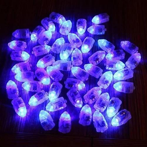 Neo LOONS® 100 unids/lote 100 x azul LED flash bola lámpara globo luz largo tiempo de espera para linterna de papel globo luz fiesta boda decoración