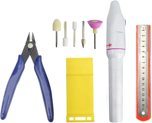 Miniatura 6 de Kit de herramientas profesionales de 33 piezas, modelador, herramientas básicas, juego de manualidades, kit de herramientas de construcción