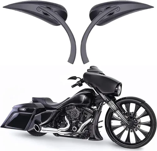 Miniatura 9 de Espejos Universales para Motocicleta, Espejo de Doble Toma con Rosca M8 M10 Compatible con Sportster 883, Bicicleta de Calle, Moto de Cross, Crucero