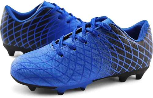 Miniatura 7 de JABASIC - Tacos de fútbol para exteriores para niños, zapatos de fútbol atléticos y firmes