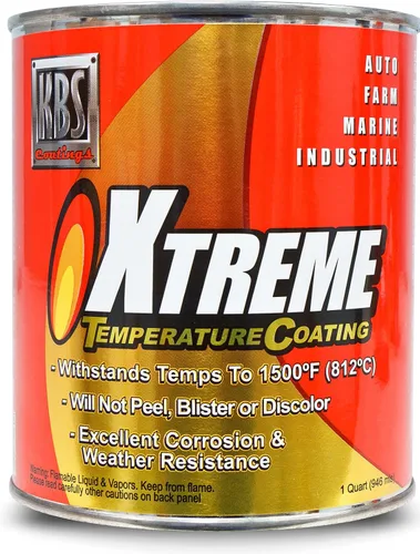 Miniatura 15 de KBS Coatings - Recubrimiento de temperatura Xtreme, color negro azabache , Acero inoxidable