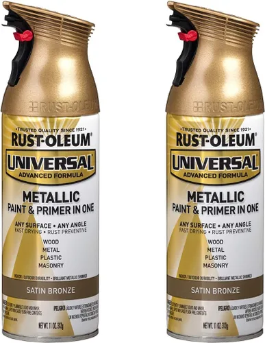 Miniatura 107 de Rust-Oleum 245197 Pintura en aerosol universal para todas las superficies, 12 onzas, negro satinado