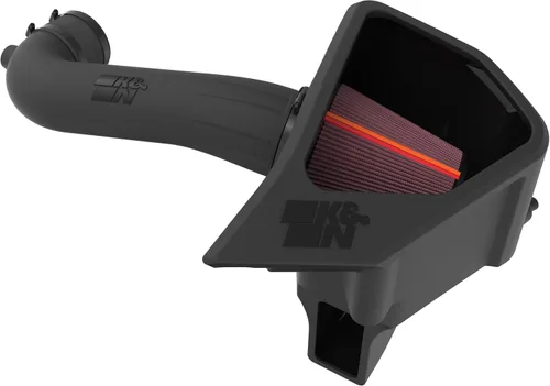 Miniatura 15 de K&N - sistema de admisión de aire frío: Alto rendimiento; aumenta los caballos de fuerza: Compatible con Chevrolet Silverado 1500 2019-2020; GMC