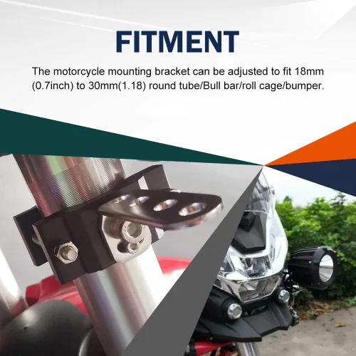 Miniatura 4 de Soportes de montaje para motocicleta de 1.2 pulgadas, abrazadera para barra de toro para bicicleta, abrazaderas de tubo Samman, soportes de montaje