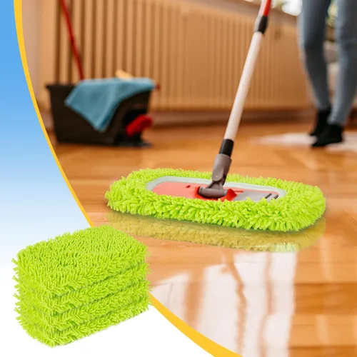 Miniatura 3 de Unoutur Paños de barrido en seco reutilizables de microfibra Compatibles con Swiffer Sweeper Mopa de limpieza con repuestos de almohadillas
