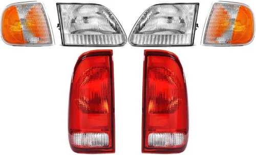 Miniatura 12 de EPIC LIGHTING Faros halógenos tipo OE compatibles con FOR.D 01-03 F-150 97-99 F-250 LIGHTNING