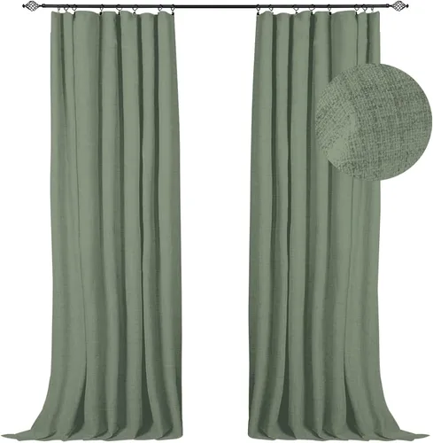 Miniatura 27 de 100% Blackout Shield Cortinas opacas completas para dormitorio de 63 pulgadas de largo, juego de 2 paneles, anillos de clip/bolsillo para barra