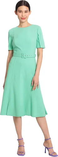 Miniatura 4 de Maggy London Vestido de crepé de buceo de manga corta para mujer