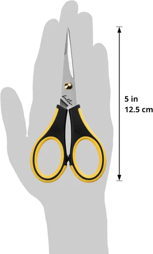 Miniatura 9 de Beaditive Tijeras de precisión para manualidades - Hojas de acero inoxidable con tapa de seguridad - Punta ultra afilada y mangos de TPR