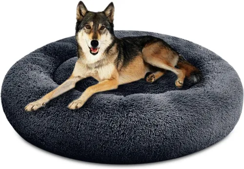Miniatura 2 de SAVFOX Cama calmante para perros, cama antiansiedad, cama de perro de felpa para perros pequeños, tamaño mediano, grande y XL, cama suave y cómoda