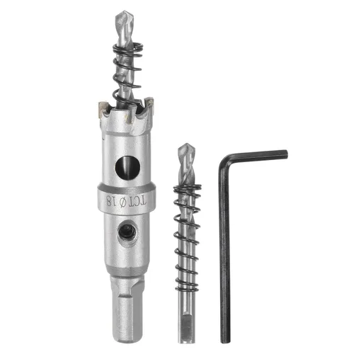 Miniatura 20 de HARFINGTON Cortador de carburo de sierra de agujero de metal de 0.472 in / 0.47 pulgadas de diámetro para acero inoxidable, metal, aleación