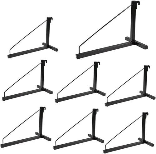Miniatura 14 de Mytee Products Paquete de 2 Soportes de Estantería para Contenedores de Envío de 3 Niveles con 18"(P) x 60"(A) - Soportes de Estante de Acero