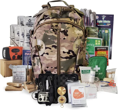 Miniatura 12 de Kit de emergencia para 1 persona/mochila de supervivencia durante 72 horas para desastres naturales, huracanes, situaciones de emergencia o errores