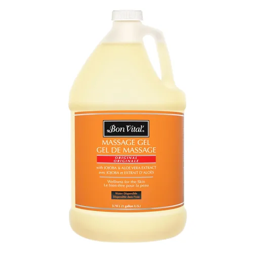 Bon Vital' Gel de masaje original para una base de masaje versátil para relajar los músculos adoloridos y reparar la piel seca, deslizamiento