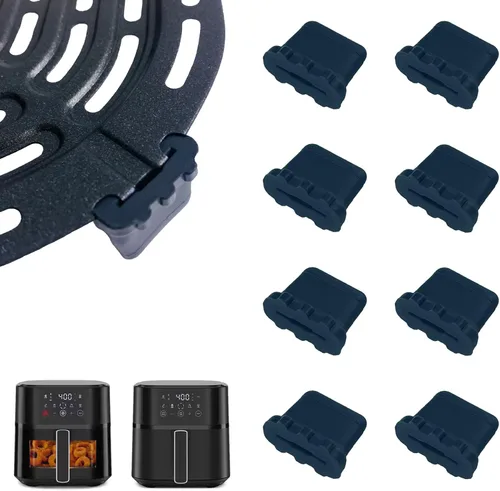 Miniatura 11 de ALJ Protector de bandeja para freidora de aire, paquete de 4 protectores de silicona, antideslizante, resistente a los arañazos, se adapta a 7QT