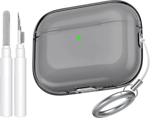 Miniatura 19 de AhaStyle Funda transparente para Airpods Pro 2 (2023/2022), fundas protectoras de TPU suave vienen con correa de mano compatible con Apple AirPods