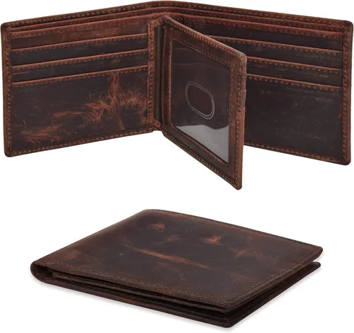 Miniatura 103 de Carteras RFID delgadas para hombres - Cartera de bolsillo frontal de piel genuina