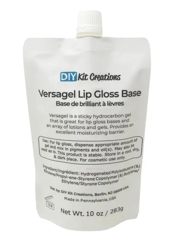 Versagel ME - Base de brillo labial de 10 onzas, vegano, sin gluten, transparente, hidratante, fabricado en los Estados Unidos (9.98 oz)
