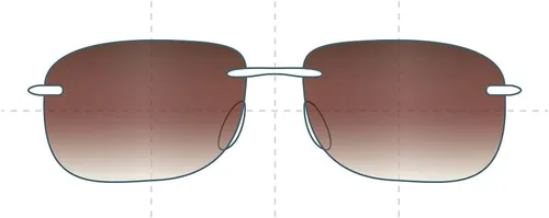 Miniatura 2 de Lentes de repuesto sin marca Sunglass Fix sin montura semitransparente, compatibles con marcos sin marca de 2.520in