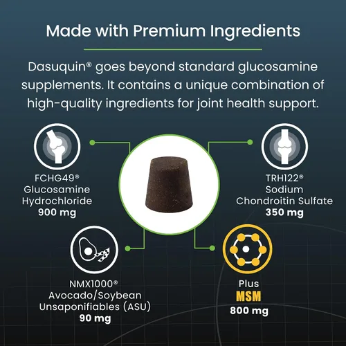 Miniatura 5 de Nutramax Dasuquin para perros grandes, suplemento de salud articular, contiene glucosamina para perros, además de condroitina, ASU, MSM y más, apoya
