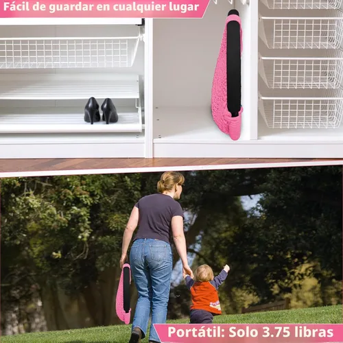 Miniatura 7 de Hi-Na columpio de árbol para niños, asiento de columpio de cuerda ajustable para niños pequeños con ganchos y correas, capacidad de 199.58 kg