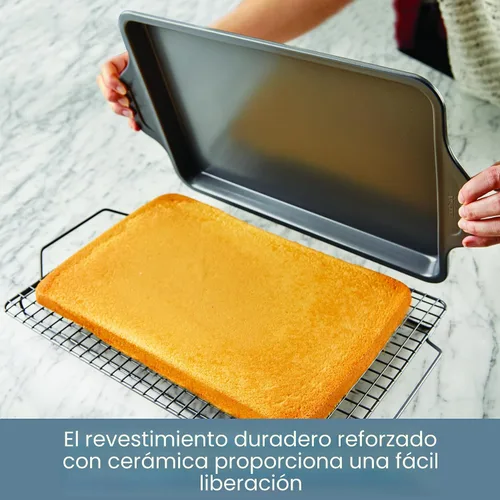 Miniatura 3 de All-Clad Pro-Release - Juego de utensilios antiadherentes para hornear, 10 piezas, aptos para horno, media hoja de 450 °F, bandeja para galletas